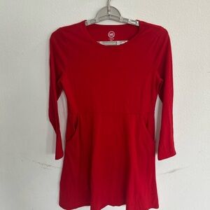 Wonder Nation Girls Red Long Sleeve Dress with Pockets

Size L (plus)